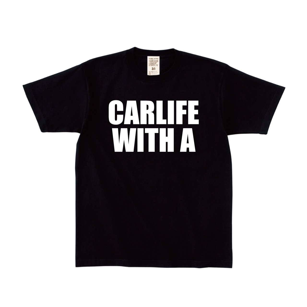 HOSU CARLIFE WITH A ロゴプリントTシャツ/ブラック