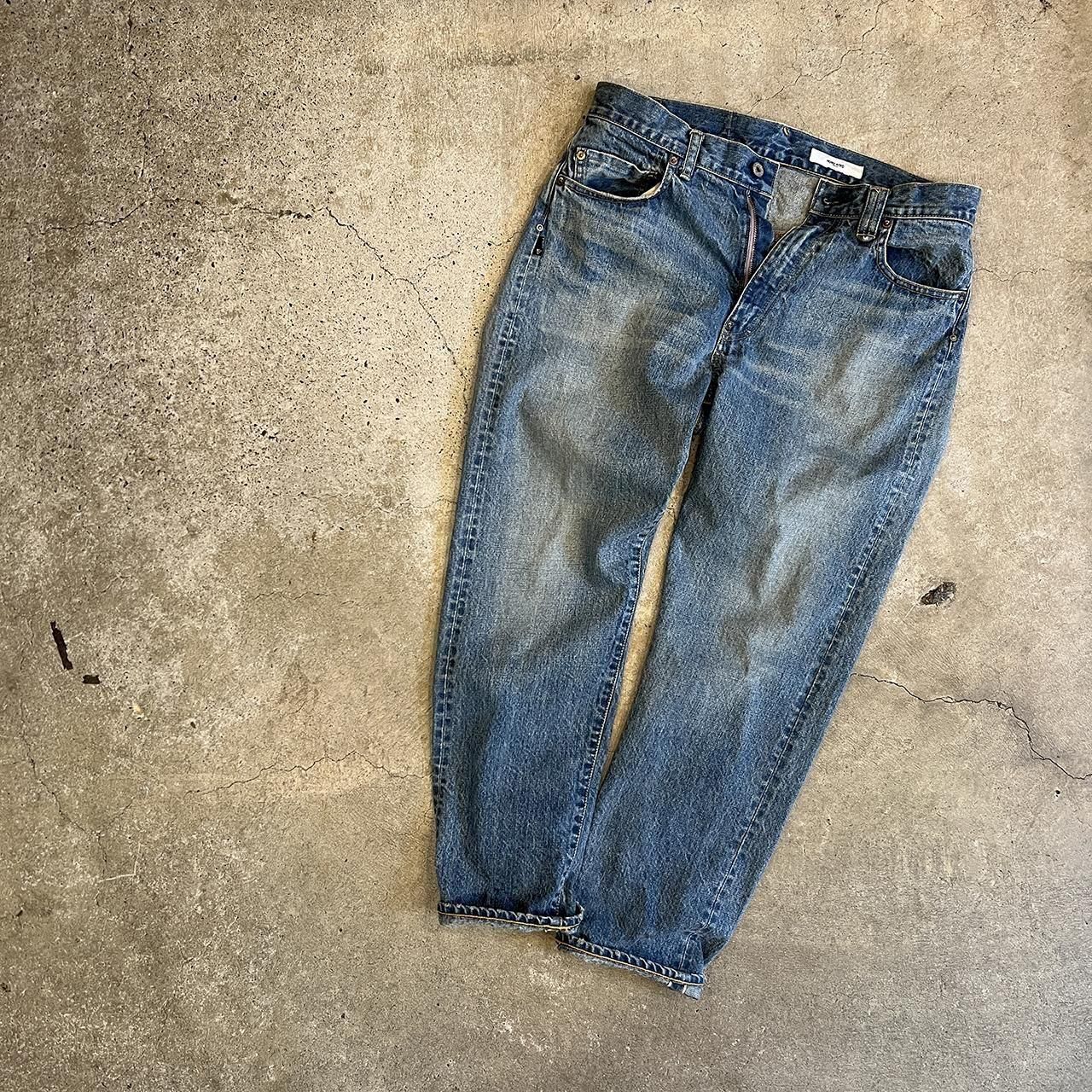 HOSU TYPE 505 14oz VINTAGE LOOK TAPERED DENIM PANTS (ORGANIC COTTON)