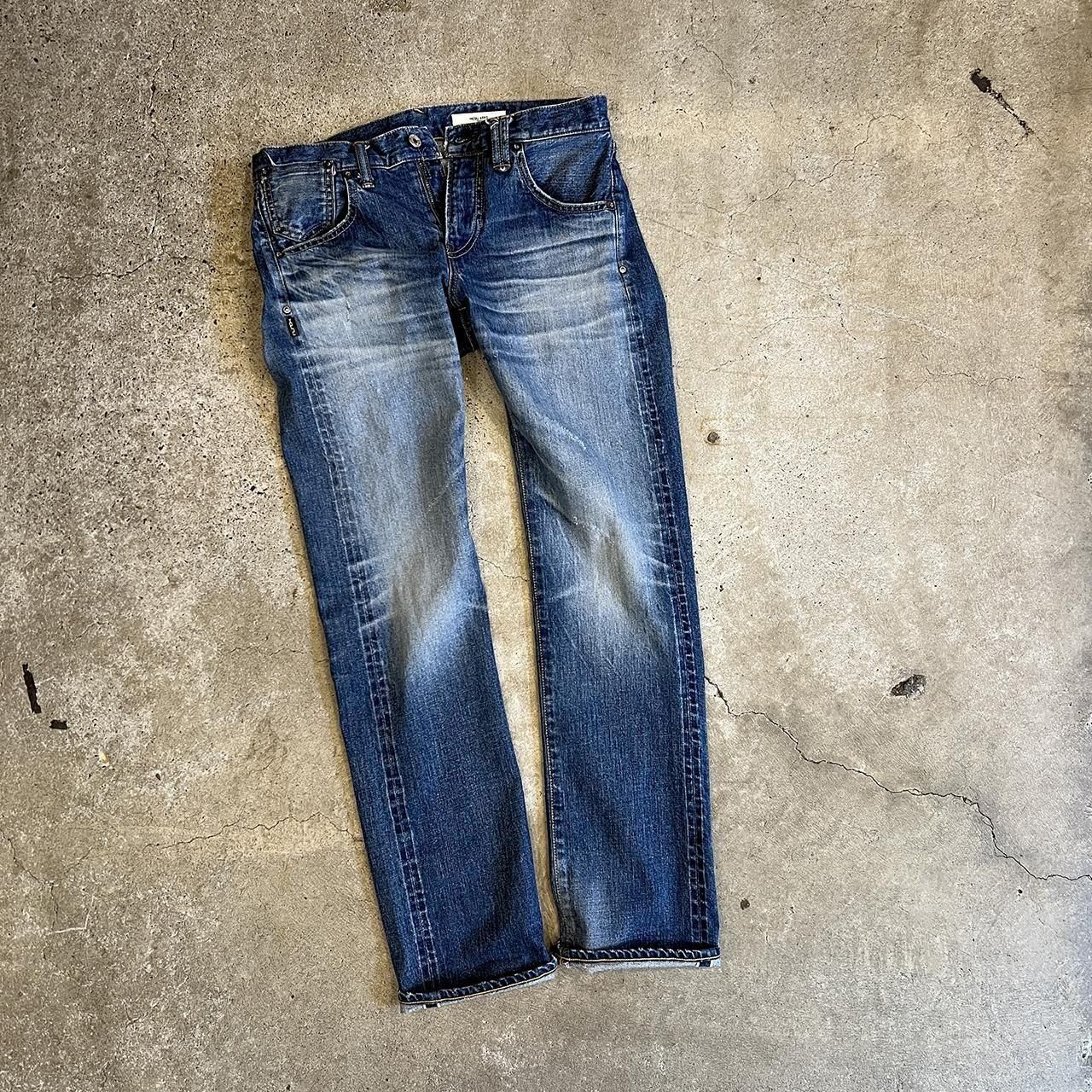 HOSU TYPE 122 12oz VINTAGE LOOK SLIM STRAIGHT DENIM PANTS
