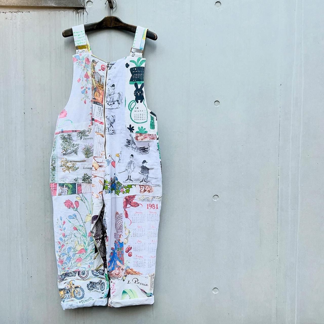 HOSU(RE:DRESS) PATCHWORK FARMER OVERALLS / TAPESTRY
