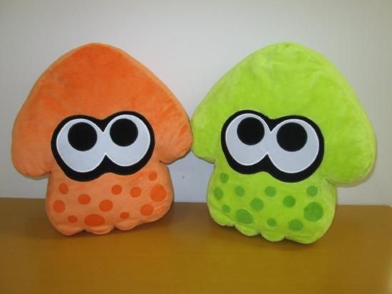 Amazon | スプラトゥーン イカ クッション 高さ35cm ライム