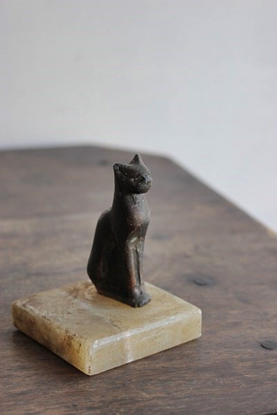 【猫】ブロンズ鋳造 33cm ルーヴル美術館工房監修