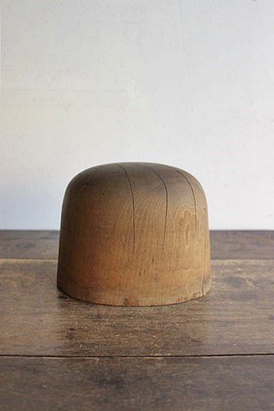 史上最も激安】 ハンチング割型 木型 帽子 アンティーク フランス 