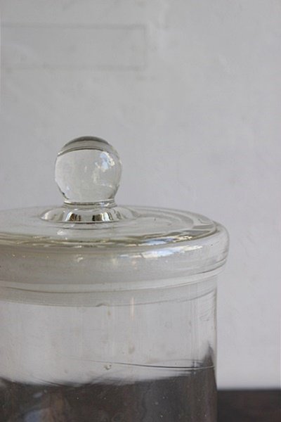 古道具 ガラス 標本瓶 保存瓶 大 - 容器