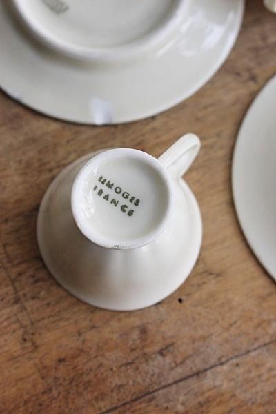 Franceリモージュミニチュアのカップ2客セット - アンティーク・古道具