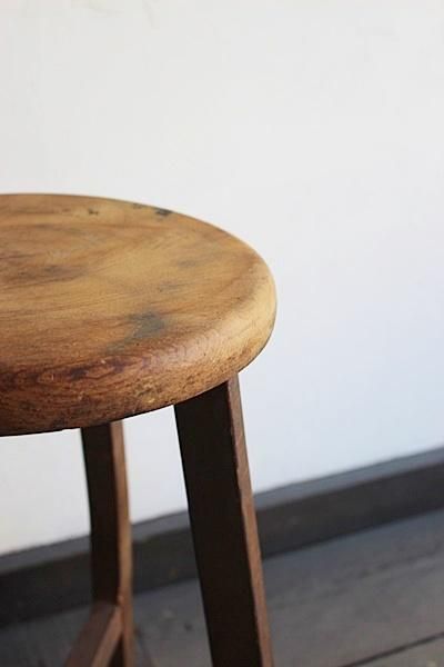 日本の古道具　木製スツール 日本木のスツール - アンティーク・古道具・暮らしの雑貨店 京都