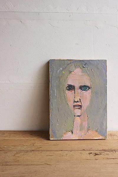 日本 古道具油絵安川 博 - アンティーク・古道具・暮らしの雑貨