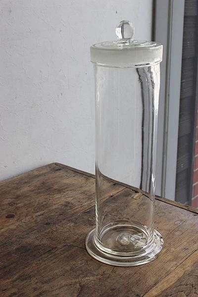 標本瓶 蓋付 ガラス瓶 約27×49H cm 保存瓶 昭和レトロ カフェ 2025年