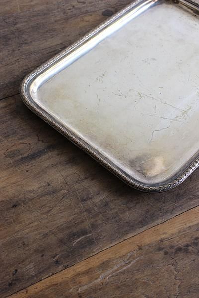 アンティークトレイ　フランス 金属製トレイ フランスアンティーク 24cm | OGISHIMA COFFEE