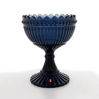廣田硝子 雪の花 洗鉢 14.2cm ブルー 古代色 ガラス ボウル 中鉢