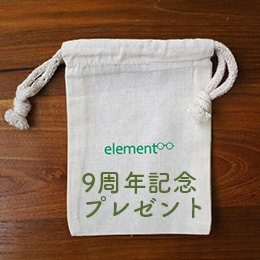 創業9周年記念プレゼント/element