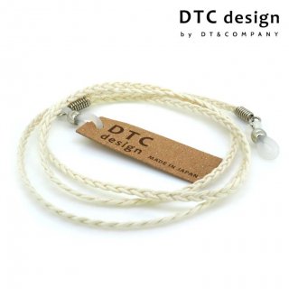 【DTC design】ディーティーシーデザイン・細三つ編み コットンコード (ホワイト)｜定番デザインのグラスコードの商品画像
