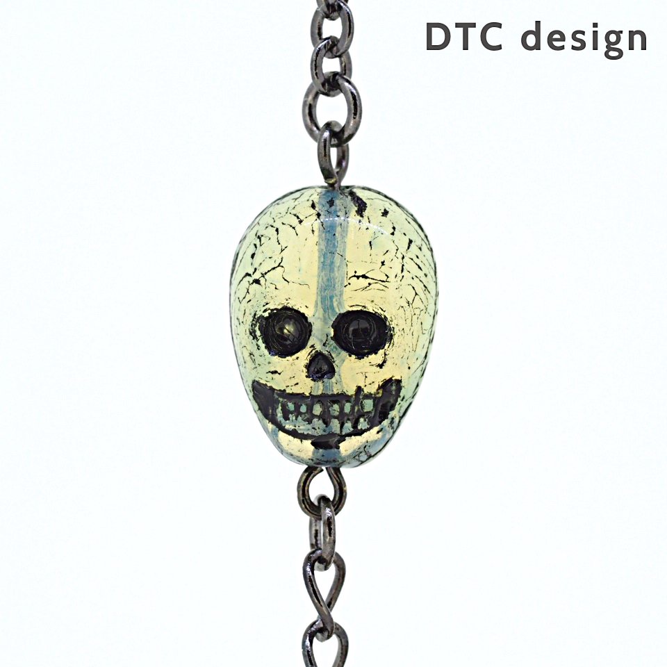 DTC design ハロウィーン・スカルモチーフ・グラスコード