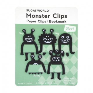 【SUGAI WORLD】Monster clips (Black)｜スガイワールド モンスタークリップ (ブラック)｜ブックマーク,ペーパークリップの商品画像