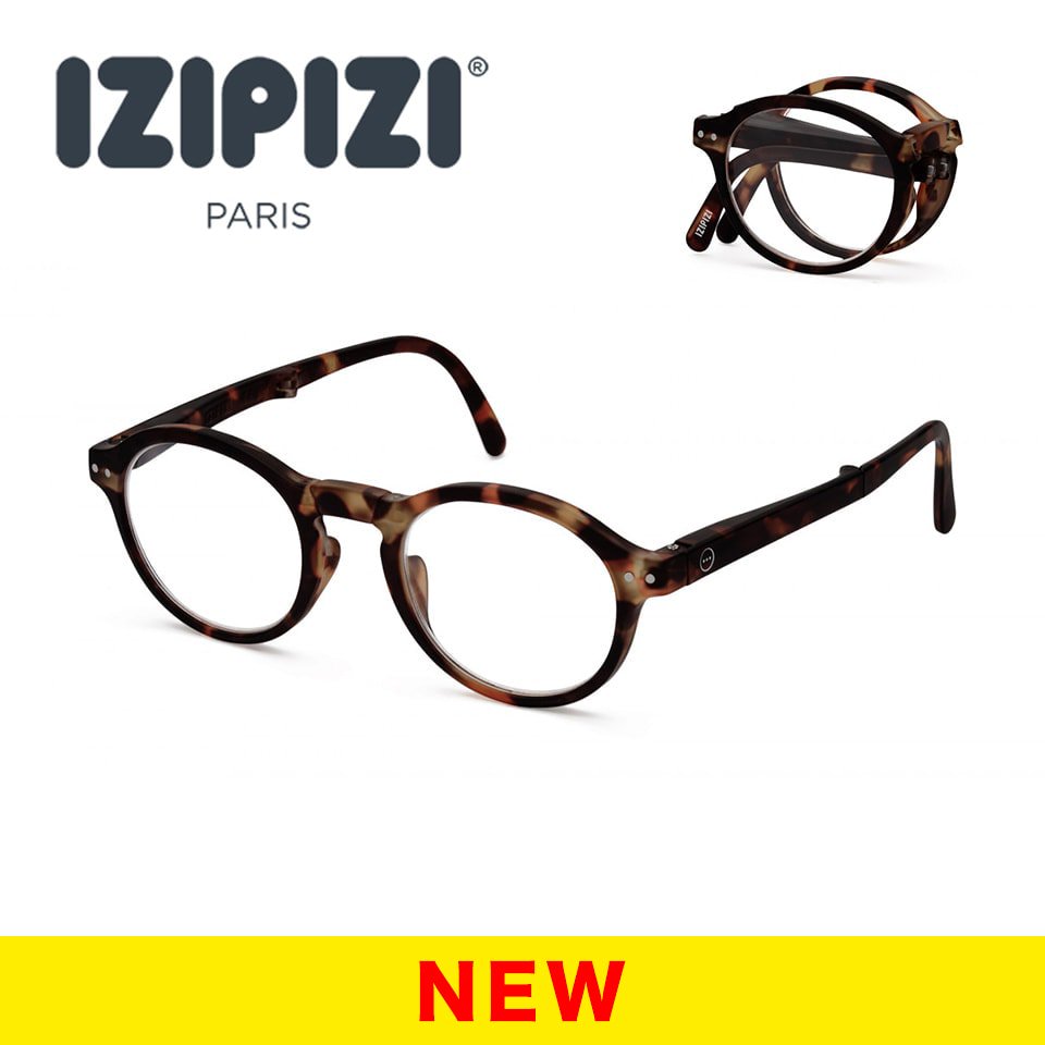 IZIPIZI(イジピジ)のコンパクトで便利な折畳み老眼鏡(トータス/べっ甲)