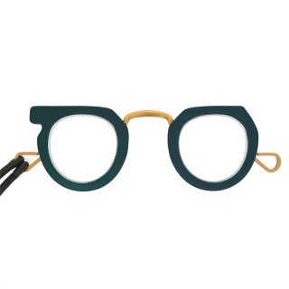 【Ciqi】Peep Glasses (Green)｜シキ・ピープ・グラス(グリーン)｜ペンダント,リーディンググラス,手持ち老眼鏡の商品画像