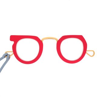 【Ciqi】Peep Glasses (Red)｜シキ・ピープ・グラス(レッド)｜ペンダント,リーディンググラス,手持ち老眼鏡の商品画像