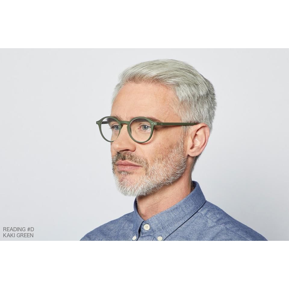 IZIPIZI(イジピジ)のオシャレな老眼鏡#D カーキグリーン｜ボストン