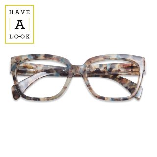 【HAVE A LOOK】Reading Glasses Mood (Amber/Blue)｜ハブアルック・リーディンググラス・ムード(アンバー/ブルー)｜大きいスクエア,既成老眼鏡の商品画像