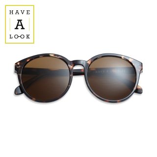 【HAVE A LOOK】Sunglasses Diva (Torotise)｜ハブアルック・サングラス・ディーバ(トータス)｜大きいラウンド,デンマーク,紫外線カットの商品画像