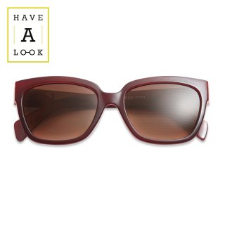 【HAVE A LOOK】Sunglasses Mood (Duo Red)｜ハブアルック・サングラス・ムード(デュオレッド)｜大きいスクエア,デンマーク,紫外線カットの商品画像