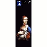 【L.M. Kartenvertrieb】LCS-018 Bookmarks (LEONARDO DA VINCI)｜LMカード,しおり,ダ・ヴィンチ-白貂を抱く貴婦人｜3Dレンチキュラー,ドイツの商品画像