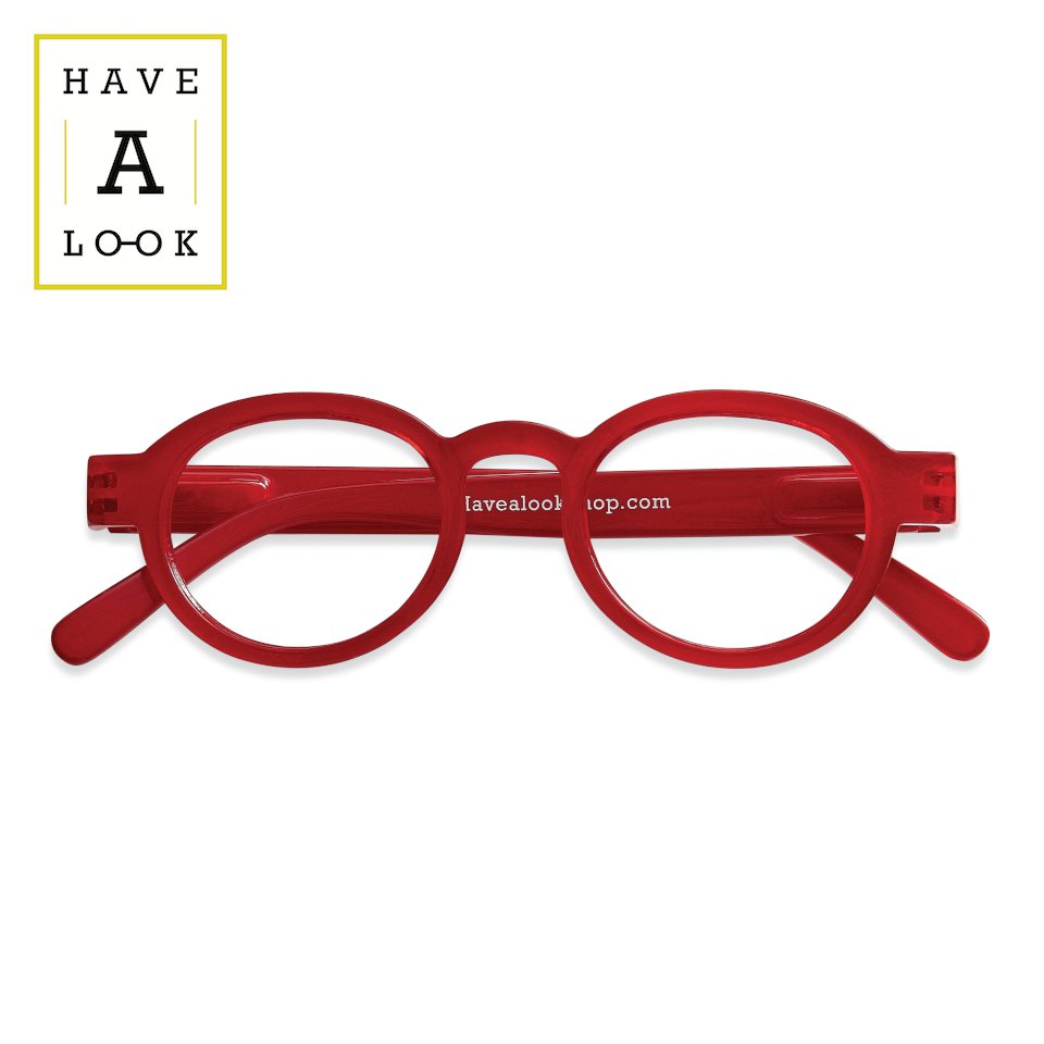 未使用 lente reading glasses ＋1.50 レンテ スクエア型 レッド 老眼鏡 未使用品