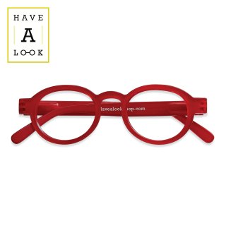 【HAVE A LOOK】Reading Glasses Circle Twist (Red)｜ハブアルック・リーディンググラス・サークルツイスト(レッド)｜既成老眼鏡の商品画像