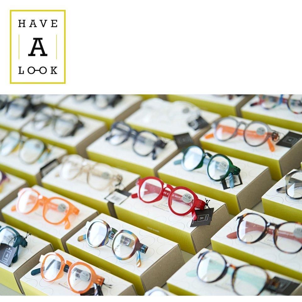 HAVE A LOOK 老眼鏡 キャンディ +1.5 リーディンググラス試着のみ かわいいブルーライトカット老眼鏡｜CIRCLE TWIST キャンディー