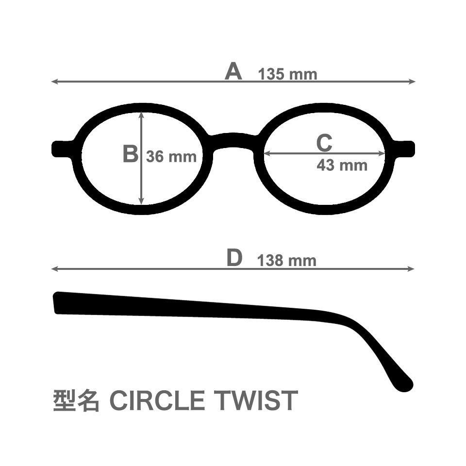 HAVE A LOOK 老眼鏡 キャンディ +1.5 リーディンググラス試着のみ かわいいブルーライトカット老眼鏡｜CIRCLE TWIST キャンディー