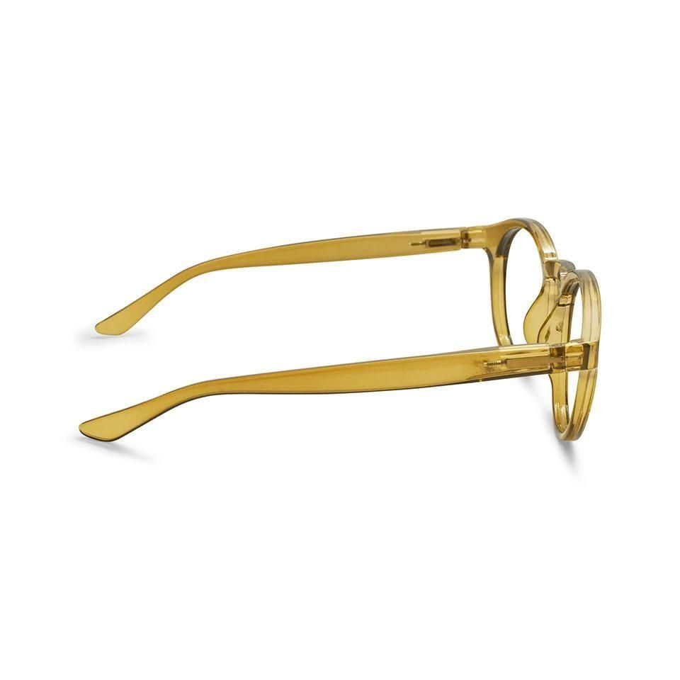 HAVE A LOOK Blue Light Glasses Casual (Olive Brown) サイド