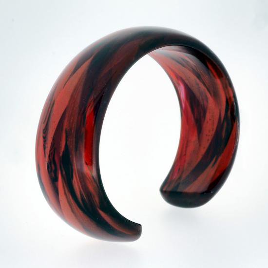 【KISSO】Bangle Shell (No.A58)｜キッソオ・バングル・シェル・幅20mm｜旧Dirocca,メガネ素材アクセサリー