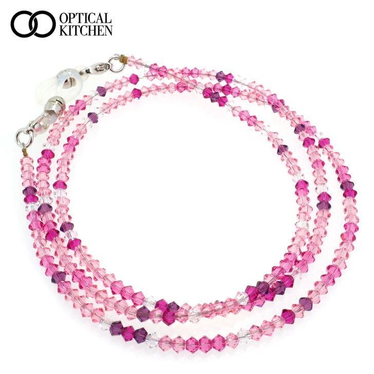 スワロフスキークリスタル製ネックレス兼用グラスコード SV120-D