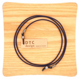 【DTC design】ディーティーシーデザイン・ギリシャ製 丸革レザーコード (ネイビー)｜シンプルなレザーグラスコードの商品画像