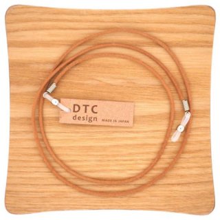 【DTC design】ディーティーシーデザイン・ギリシャ製 丸革レザーコード (ナチュラル)｜シンプルなレザーグラスコードの商品画像