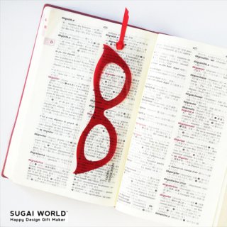 【SUGAI WORLD】Face & Bookmark｜スガイワールド 変装しおり (ザーマス)｜メガネモチーフ,ブックマーカー,しおりの商品画像