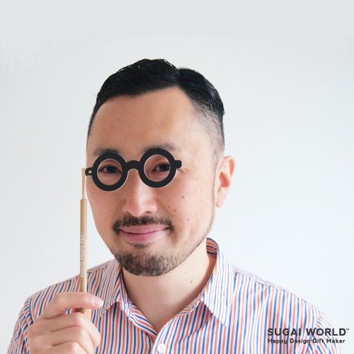 メガネモチーフの変装ペン めがね スガイワールド Sugai World
