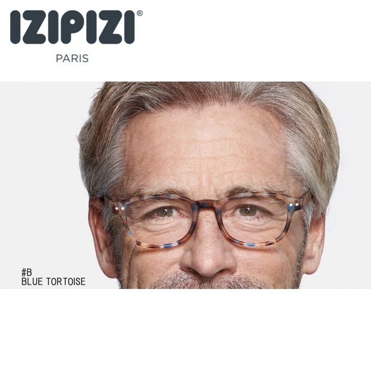 IZIPIZI(イジピジ)で老眼鏡デビュー #B ブルートータス｜ウェリントン