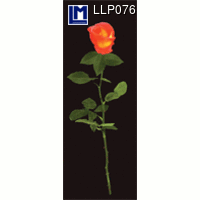 【L.M. Kartenvertrieb】LLP-076 Bookmarks (RED ROSE)｜LMカード,しおり,赤い薔薇｜レンチキュラー,ドイツの商品画像