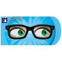 【L.M. Kartenvertrieb】ZLP-063 Glasses Case (GLASSES AND FUNNY EYES)｜LMカード,メガネケース, メガネ｜レンチキュラー,ドイツの商品画像