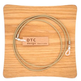 【DTC design】ディーティーシーデザイン・ギリシャ製 丸革レザーコード (セージホワイト)｜シンプルなレザーグラスコードの商品画像