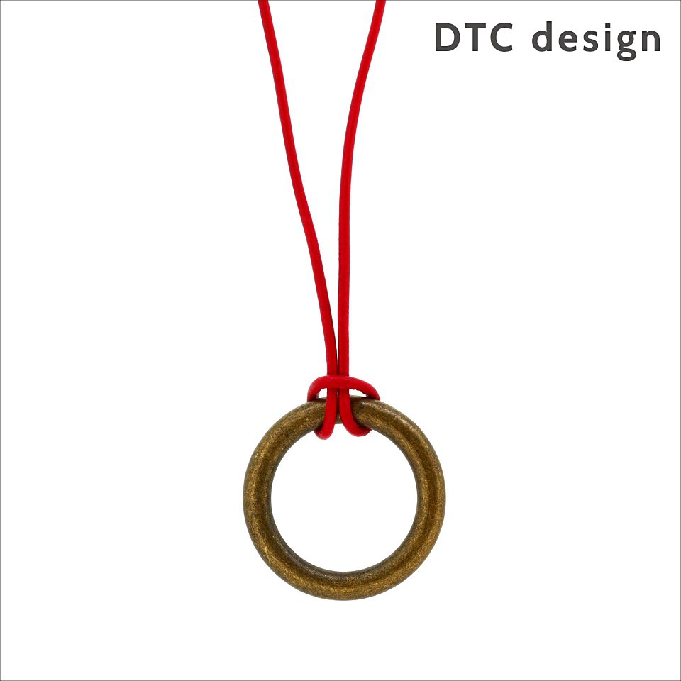DTC design 細レザーコード グラスホルダー