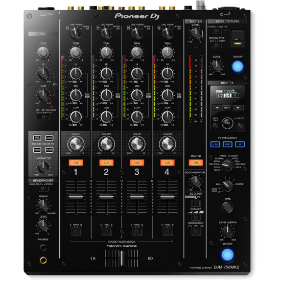 DJM-450 DJ MIXER UDGケース ケーブル付き - DJ機材