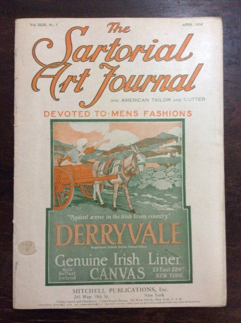 The SARTORIAL ART JOURNAL  AND AMERICAN TAILOR AND CUTTER   APRIL 1918