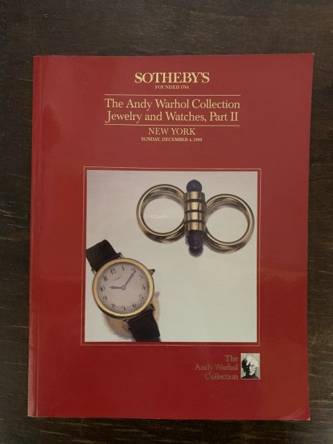 SOTHEBY‘S  The Andy Warhol Collection  Jewelry and Watches  part �