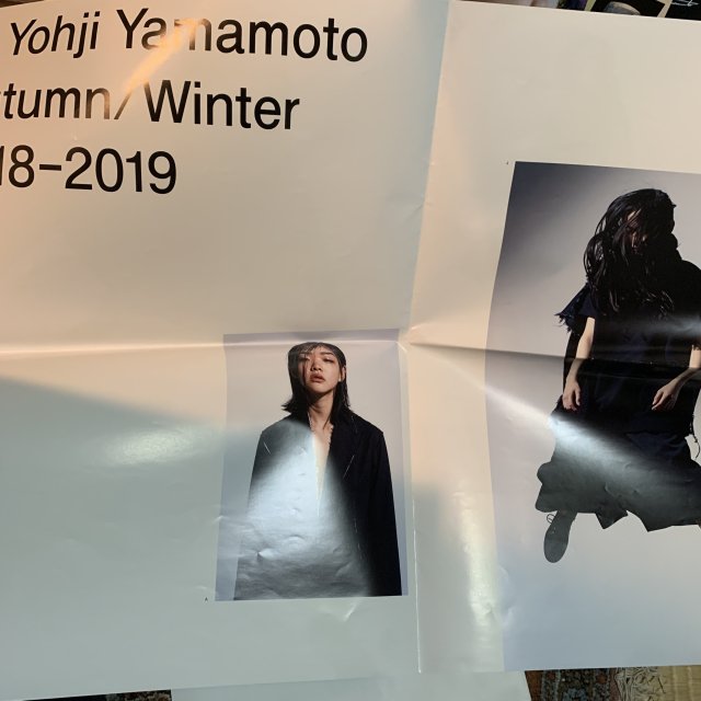 B Yohji Yamamoto 2018-19 Autumn Winter poster book - 古本屋　Tweed Books