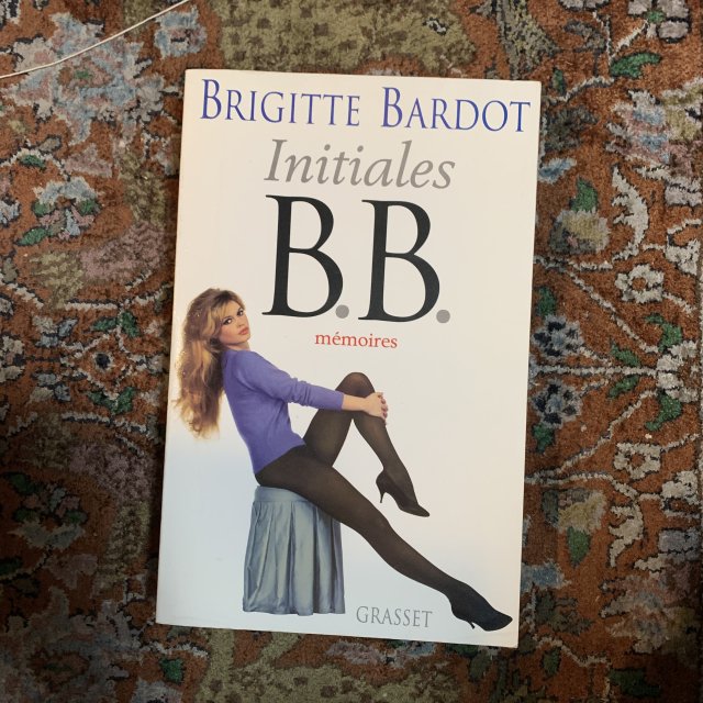 BRIGITTE BARDOT  Initiales B.B.  memoires