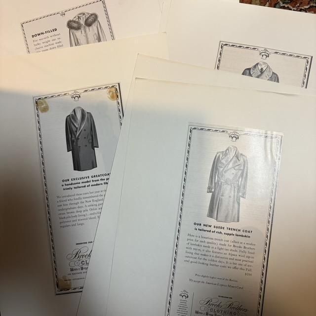 <img class='new_mark_img1' src='https://img.shop-pro.jp/img/new/icons1.gif' style='border:none;display:inline;margin:0px;padding:0px;width:auto;' />BROOKS BROTHERS  70s80s Newspaper & Magazine advertisement clipping 235 pieces ʤȤ椭̳