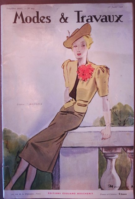 Mode  Travaux  1er Juilllet 1938