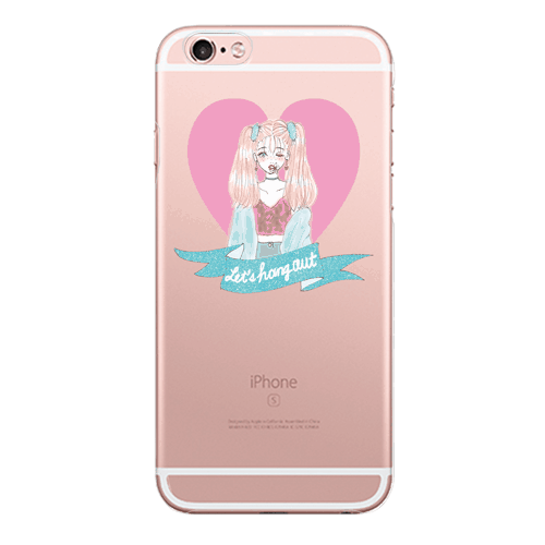 iPhone8Plusケース(iPhone7Plus兼用)スマホケース LET'S HANG OUT 〈クリア〉